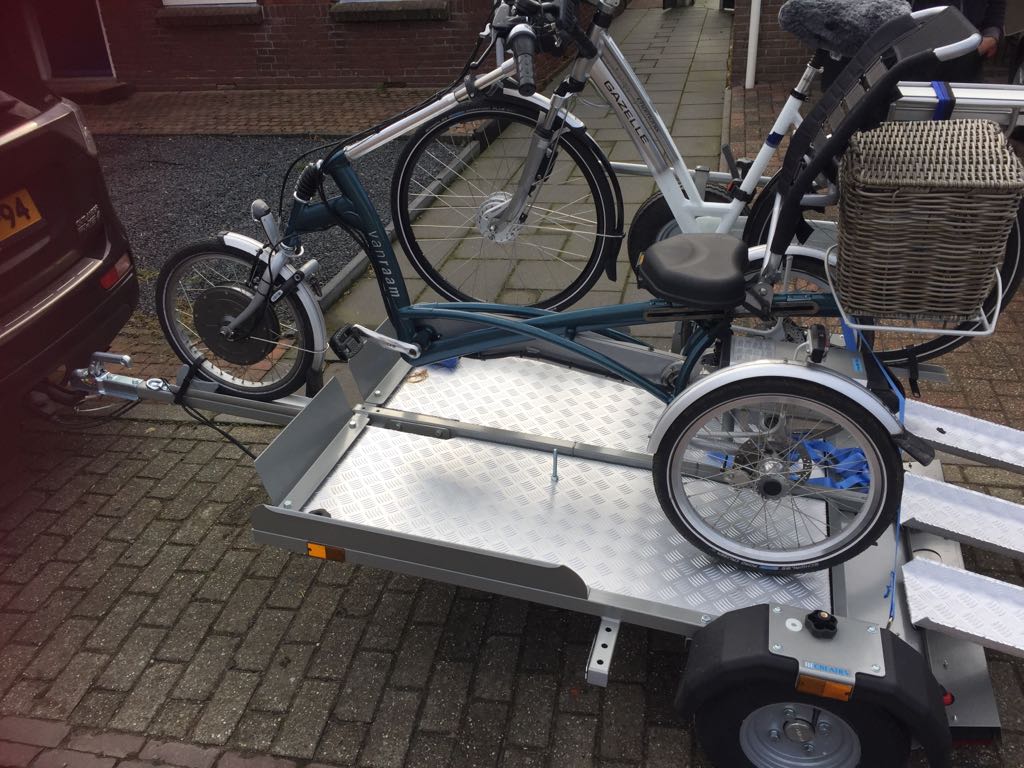 Trailer tbv Driewielfiets incl. lier