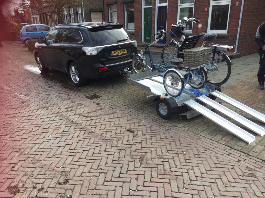 Trailer tbv Driewielfiets incl. lier